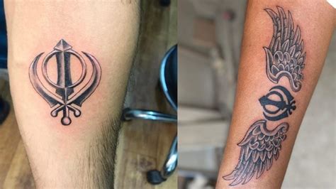 Khanda Tattoo Designs That Visualize Sikh Spirituality Tattoos