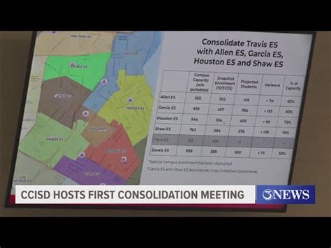 CCISD hosts first consolidation meeting - YouTube