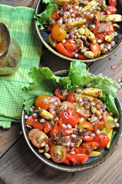 Roasted Bell Pepper Salad With A Podi Spiced Dressing Sinamon Tales