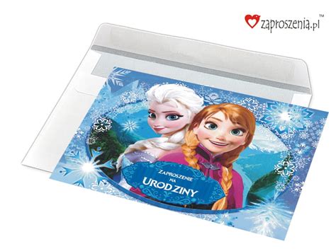 Zaproszenia Na Urodziny Dla Dzieci Kraina Lodu Elsa Anna Frozen