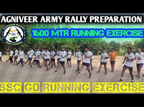 Agniveer Army Running Exercise Ssc Gd Pet Running Exercise Mtr