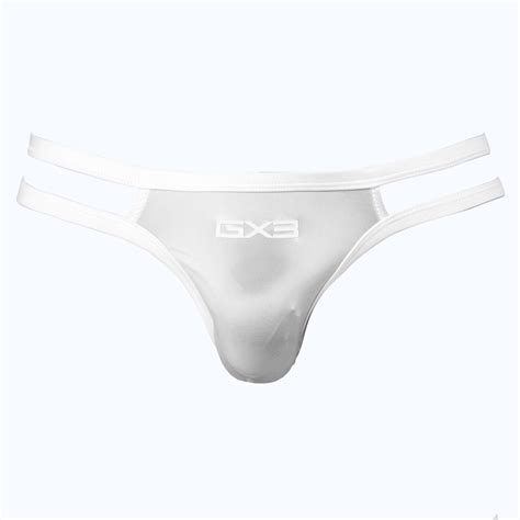 GX Men Underwear Shine Plus White Assorted Slit Bikini ราคา จดสงฟร เครองแตงกายชาย