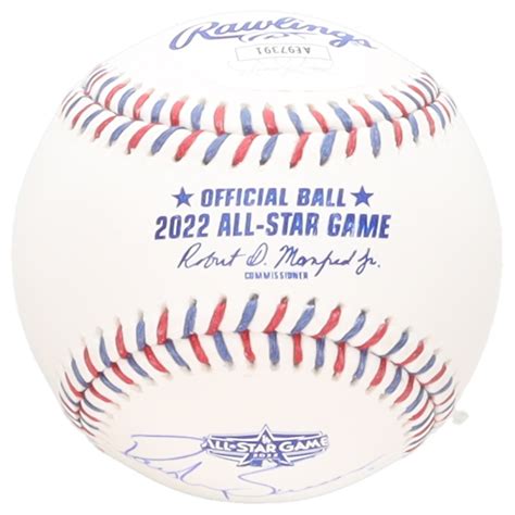 Dansby Swanson Signed All Star Game Logo Baseball Jsa Pristine