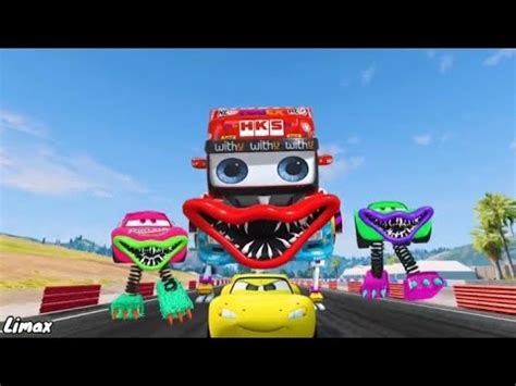 Lightning Mcqueen Monster Car Eater Compilation Coffin Dance Song