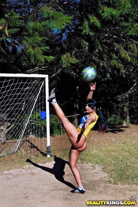 Sexy Hot Brazilian Babe Gets Fucked In Her Hot Ass On The Soccer Field Super Hot Porn Pictures