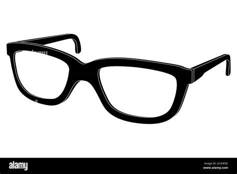 Glasses Black Outline Icon Stock Vector Image And Art Alamy