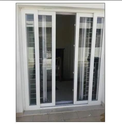 White Track Upvc Sliding Door Mm Exterior And Interior At Sq