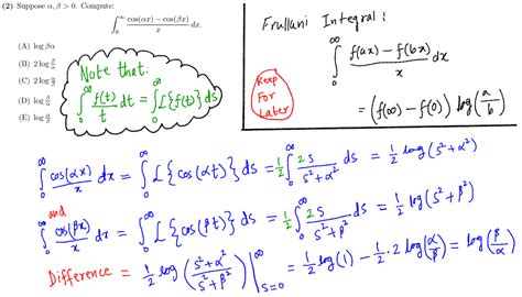 Calculus Is This A Valid Way To Compute Int 0 Infty Frac Cos