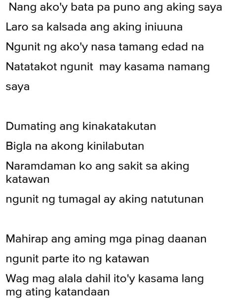 Tula Para Sa Nagdadalagaplsss Po Patulong Ipapasa Na Po Ito Bukas