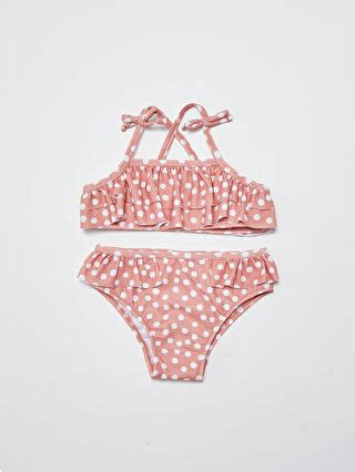 LCW Baby Patterned Baby Girl Bikini Set From Flexible Fabric S Z LTB LC Waikiki