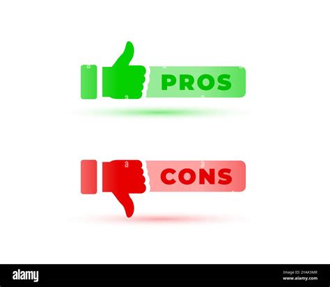 Pros And Cons Icon In Modern Style Vector Stock Vector Image And Art Alamy