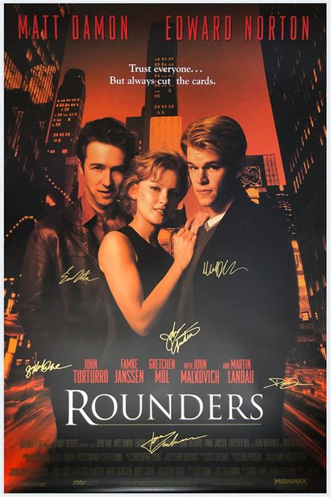 Rounders Signed Movie Poster - Etsy