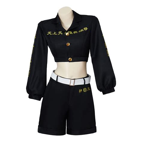 Buy Tokyo Revengers Cosplay Manjiro Sano Costume Women S Top And Short