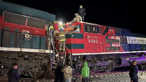 Choque Frontal De Trenes De Carga En Jalisco Deja Lesionados