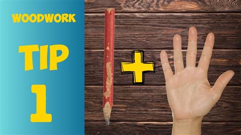 Essential Woodworking Tip With A Pencil Diy Woodworking Tricks Youtube