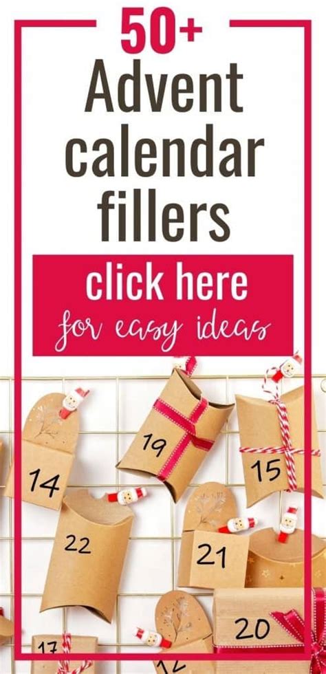 50+ Best Advent Calendar Fillers | Parties Made Personal