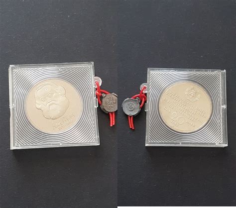 DDR 20 Mark 1983 Karl Marx Proof Original MA Shops