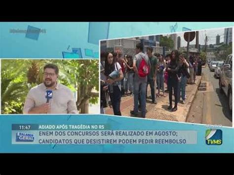 Enem Dos Concursos Ser Realizado Em Agosto Candidatos Que Desistirem