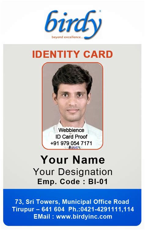 Employee id card vertical template free download - zoqaameri