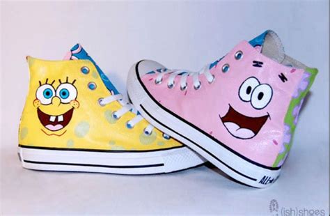 Spongebob Converse Painted Converse Painted Canvas Shoes Custom