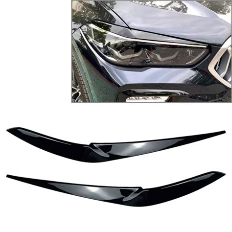 FRONT FOG LIGHT Lamp Eyebrow Cover Trim For BMW X5 2018 2022 For BMW X6