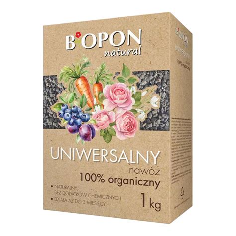 BIOPON NATURAL NAWÓZ ORGANICZNY UNIWERSALNY WSZYSTKIE ROŚLINY 1KG EKO