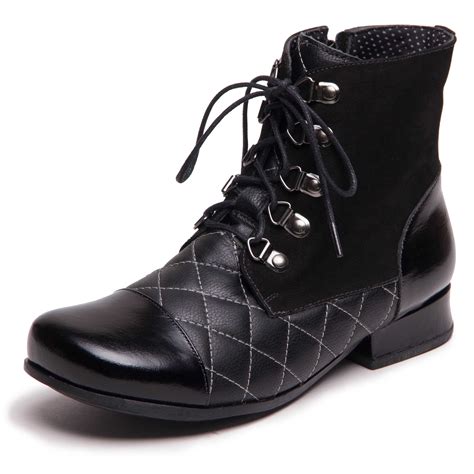 Bota Coturno Feminina Salto Baixo Botas Coturnos Mzq