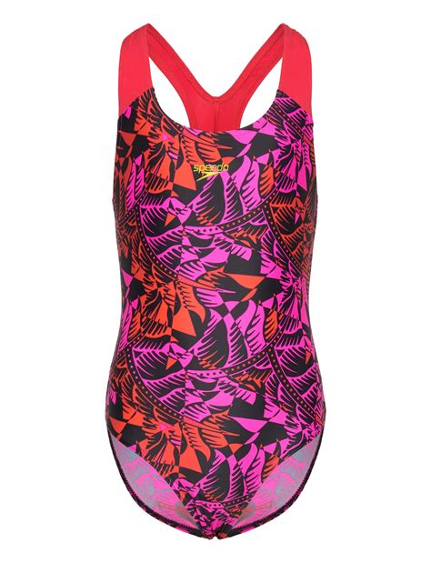 Speedo Girls Digital Allover Splashback Swimsuit