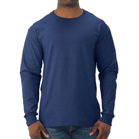 Jerzees Men S Dri Power Cotton Blend Long Sleeve Tees Moisture Wicking