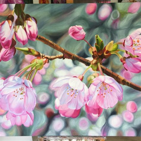 Juliewhitehead.art on Instagram: “My pink cherry blossom is now ...