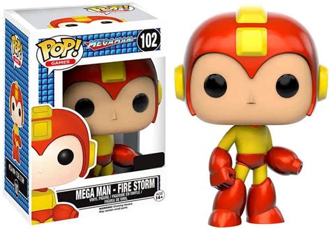 Funko Mega Man POP Games Mega Man Exclusive Vinyl Figure 102 Fire Storm ...