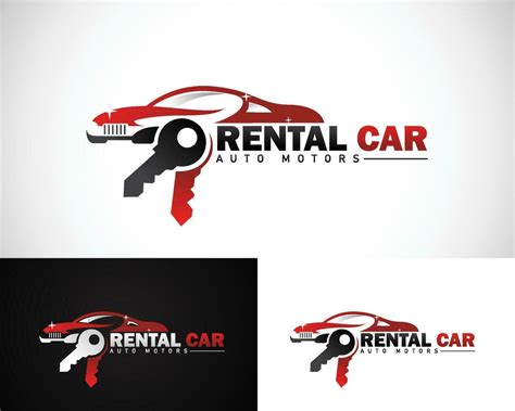 rental car logo creative design concept key , business service modification 36340567 Vector Art ...