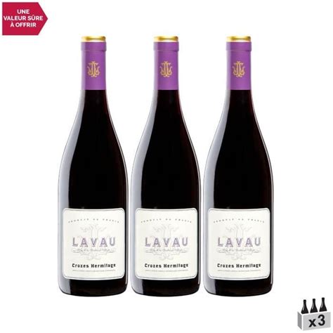 Crozes Hermitage Rouge 2020 Lot De 3x75cl Maison Lavau Vin AOC