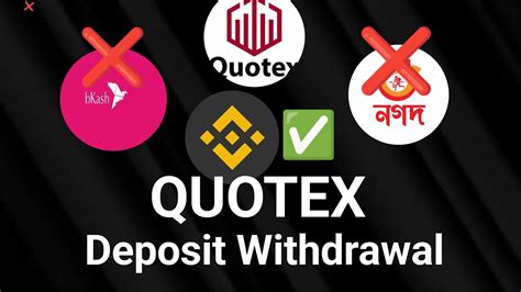 Quotex Deposit And Withdrawal Quotex Quotex Trading Binary