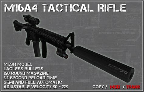 Second Life Marketplace - M16A4 Tactical Rifle