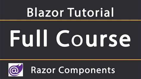 What Are Razor Components Blazor Tutorial Youtube