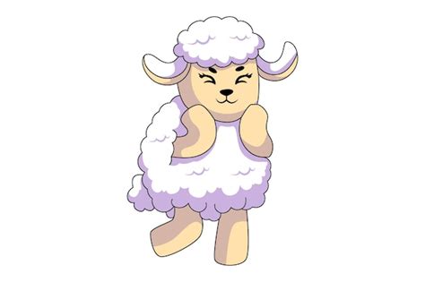 Conception De Personnages De Dessins Anim S De Moutons Mignons