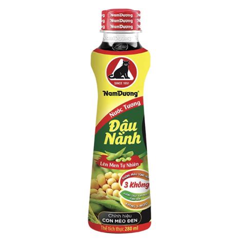 NƯỚC TƯƠNG ĐẬU NÀNH LÊN MEN TỰ NHIÊN NAM DƯƠNG 280ML