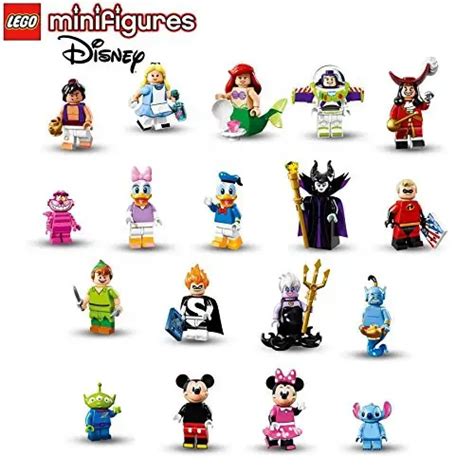 Complete Collection Of 18 Lego Disney Series Minifigures