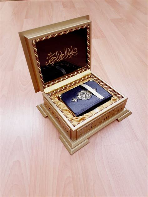 Personalized Quran Wooden Box Tasbeeh Islamic Gift Set Eid Etsy