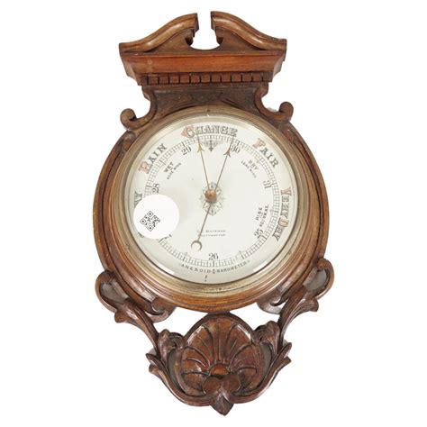 Antique Barometer Aneroid Barometer Decorative Barometer Carved