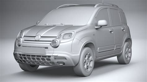 Fiat Panda Cruz 2021 Modelo 3D 129 3ds C4d Fbx Lwo Ma Max Obj