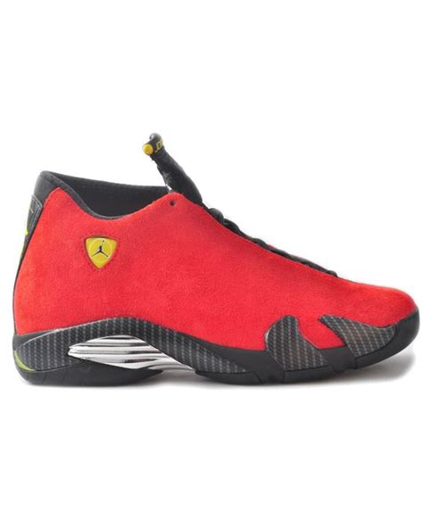 Nike Air Jordan 14 'ferrari' in Red for Men | Lyst