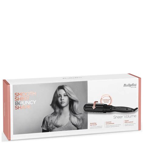 Babyliss Sheer Volume Hot Brush Heated Hair Brush Frizz Control Babyliss