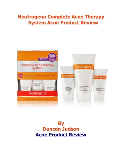 Neutrogena Complete Acne Therapy Kit Acne Product Review