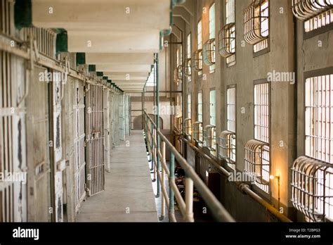 Cells Of An Empty Derelict Prison Stock Photo Alamy