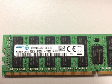 102541 Samsung M393A2G40DB0-CPB0Q 16Gb (1X16Gb) 2133Mhz PC4-17000 CL15 ...