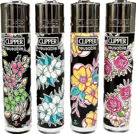 4 X Clipper Lighters Set Clipper Lighter Clipper Lighter Refillable