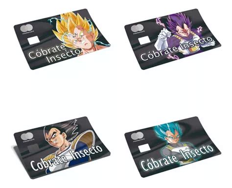 X Vegeta Sticker P Tarjeta Bancaria Acabado Hologr Fico Meses Sin