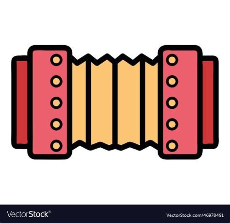 Musical Instrument Accordion Royalty Free Vector Image